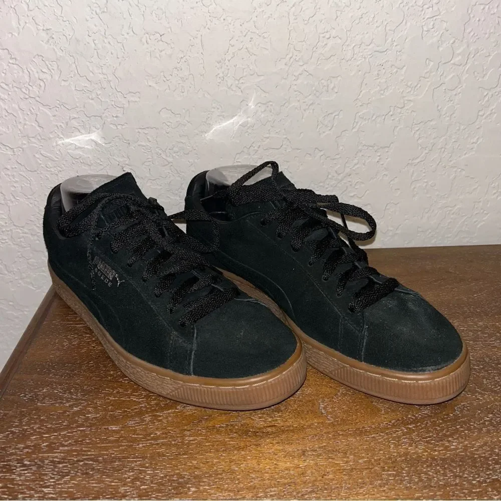Puma Suede Lace Up Gum Sneaker Shoes